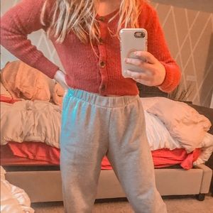 Super Cozy Red Button Up Sweater